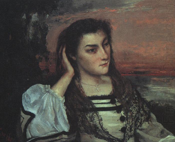 Portrait of Gabrielle Borreau, Gustave Courbet